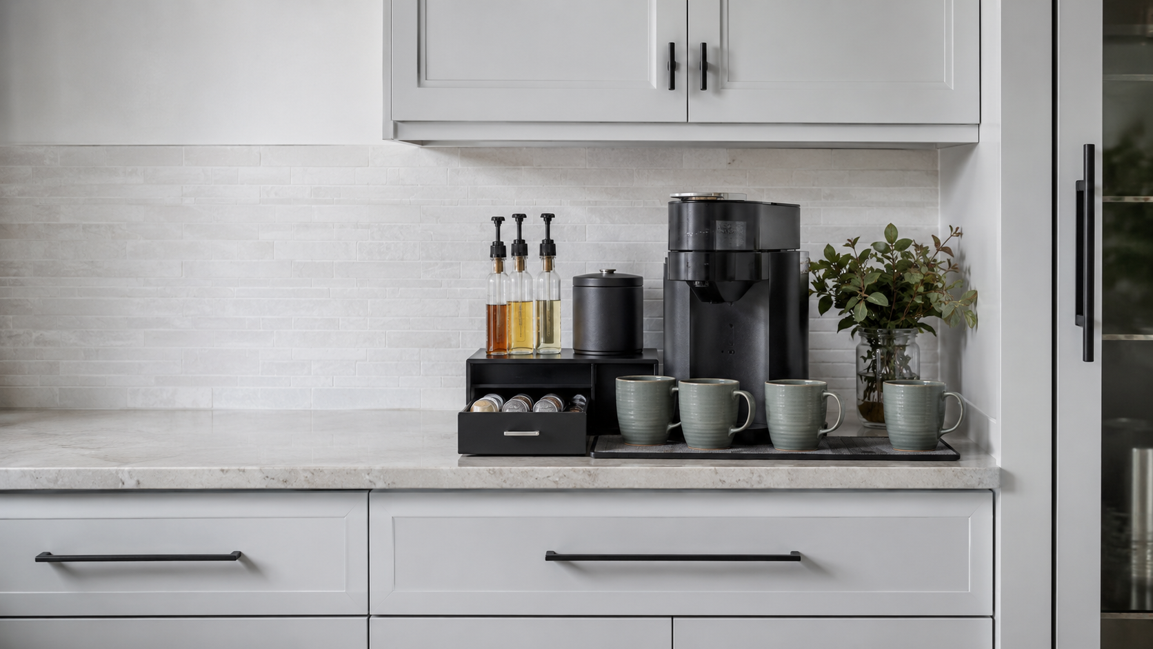 Kitchen Coffee Bar & Beverage Station – Ravnora Decor